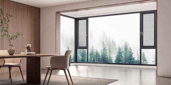 Ventanas abatibles con y sin persiana de aluminio: características, cuidado y mantenimiento, y ventajas